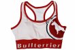 Photo1: BULL TERRIER Ladies Bra Top 2.0 White/Red (1)