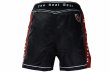 Photo3: BULL TERRIER Fight Shorts Short Fit TRADITIONAL 2.0 Black/Red  (3)