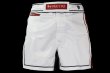 Photo2: BULL TERRIER Fight Shorts Short Fit TRADITIONAL 2.0 White/Red (2)
