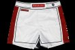 Photo4: BULL TERRIER Fight Shorts Short Fit TRADITIONAL 2.0 White/Red (4)