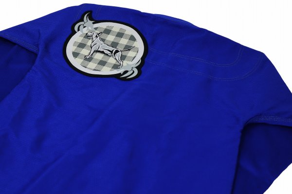 Photo6: BULLTERRIER Jiu-Jitsu Gi PLAID Blue (6)