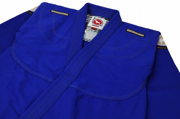 Photo5: BULLTERRIER Jiu-Jitsu Gi PLAID Blue (5)