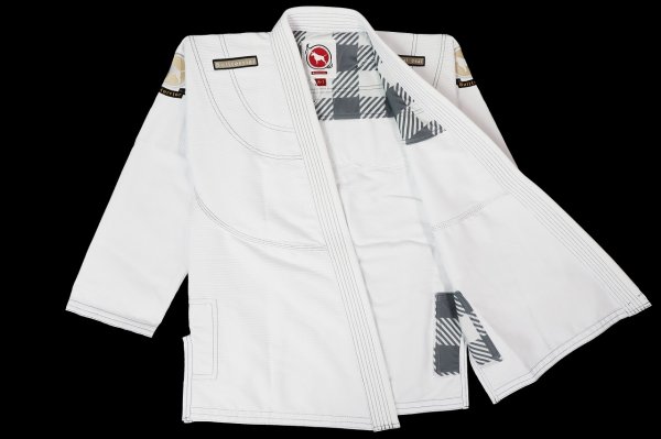 Photo2: BULLTERRIER Jiu-Jitsu Gi PLAID White (2)