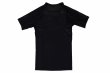 Photo5: BLACK BULL Rashguard BARKING Short Sleeve Black (5)