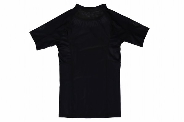 Photo5: BLACK BULL Rashguard BARKING Short Sleeve Black (5)