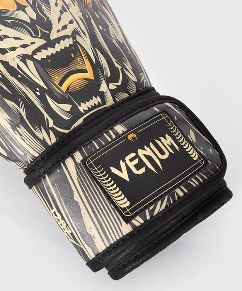Photo5: VENUM Boxing Glove TIGER Black/Neon Orange (5)