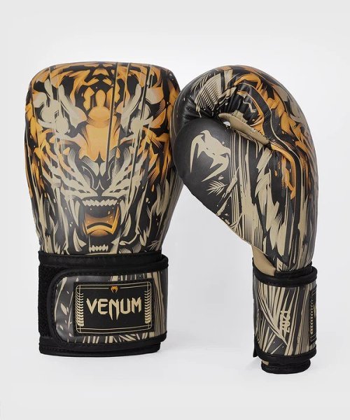 Photo2: VENUM Boxing Glove TIGER Black/Neon Orange (2)