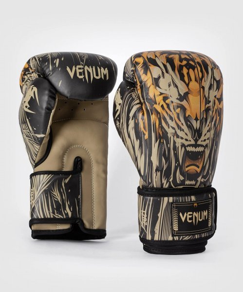 Photo3: VENUM Boxing Glove TIGER Black/Neon Orange (3)