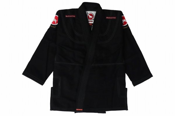 Photo1: BULLTERRIER Kids Jiu Jitsu Gi BASIC DX Black (1)