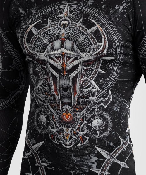 Photo6: VENUM Rashguard GLADIATOR 5.0 Long Sleeve Black/Silver (6)