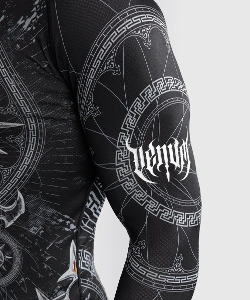 Photo7: VENUM Rashguard GLADIATOR 5.0 Long Sleeve Black/Silver (7)