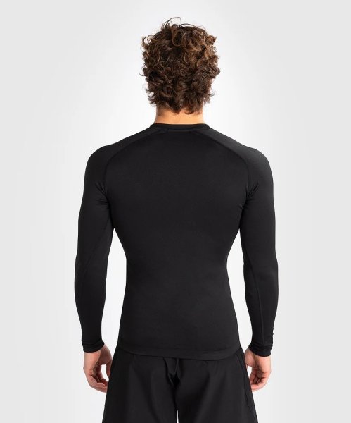 Photo3: VENUM Rashguard CONTENDER Long Sleeve Black/White (3)