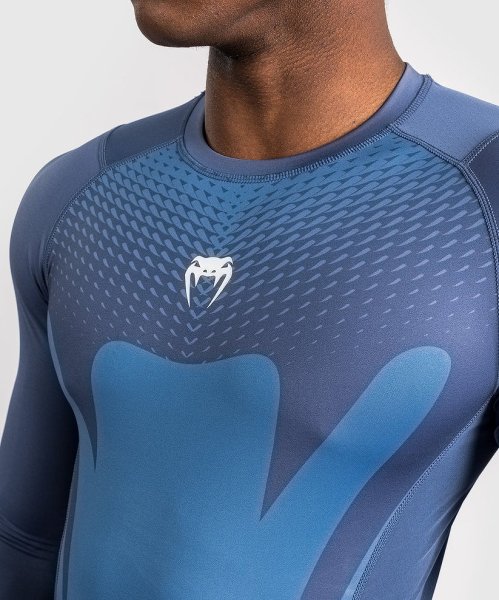 Photo4: VENUM Rashguard ATTACK Long Sleeve Navy (4)