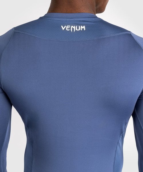 Photo5: VENUM Rashguard ATTACK Long Sleeve Navy (5)