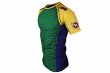 Photo2: BULL TERRIER Rashguard TRADITIONAL Short Sleeve Green/Yellow/Blue (2)