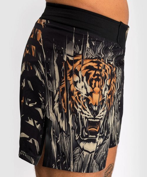 Photo4: VENUM Fight Shorts TIGER Black/Neon Orange (4)