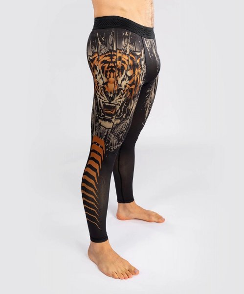 Photo3: VENUM Long Spats TIGER Black/Neon Orange (3)