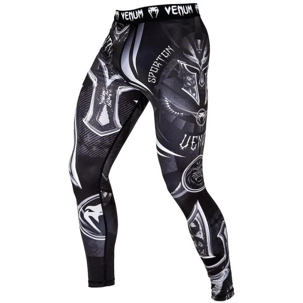 Photo1: VENUM Long Spats GLADIATOR 3.0 Black/White (1)