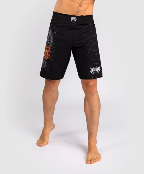 Photo1: VENUM Fight Shorts GLADIATOR 5.0 Black/Silver (1)