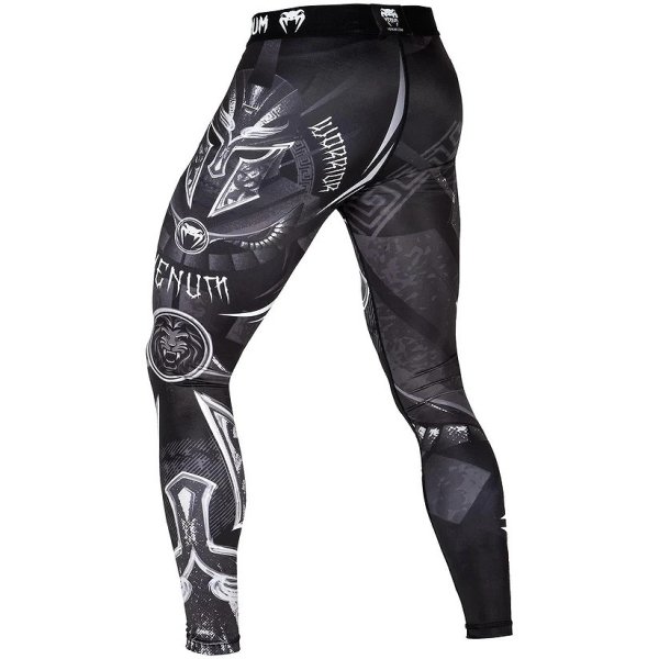 Photo3: VENUM Long Spats GLADIATOR 3.0 Black/White (3)