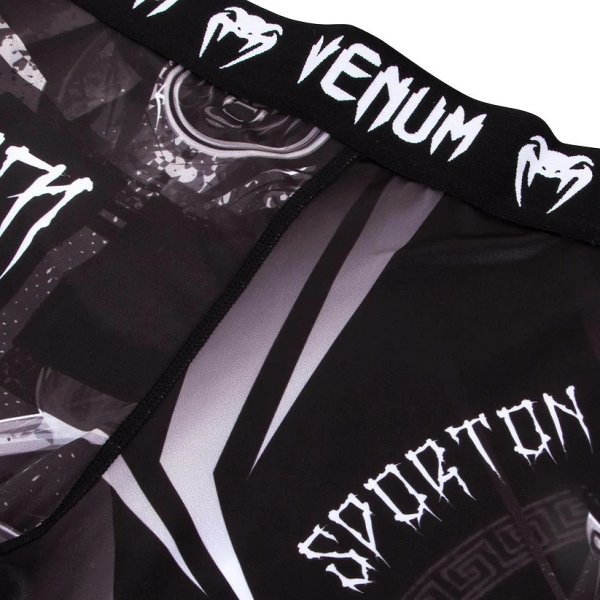 Photo5: VENUM Long Spats GLADIATOR 3.0 Black/White (5)