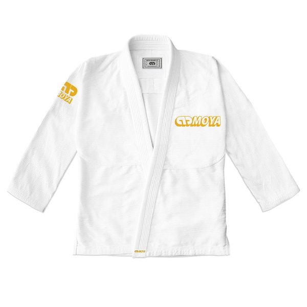 Photo1: MOYA BRAND Jiu Jitsu Gi STANDARD ISSUE X White/Gold (1)