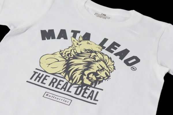 Photo3: BULL TERRIER Kids T-Shirts MATA LEAO White (3)