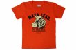 Photo1: BULL TERRIER Kids T-Shirts MATA LEAO Orange (1)