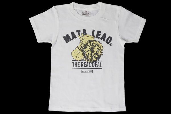 Photo1: BULL TERRIER Kids T-Shirts MATA LEAO White (1)