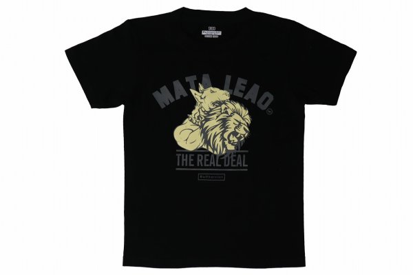 Photo1: BULL TERRIER Kids T-Shirts MATA LEAO Black (1)