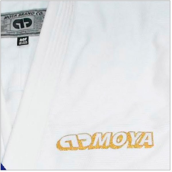 Photo3: MOYA BRAND Jiu Jitsu Gi STANDARD ISSUE X White/Gold (3)