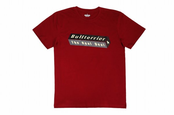 Photo1: BULL TERRIER T-Shirt 3D BOX Wine (1)
