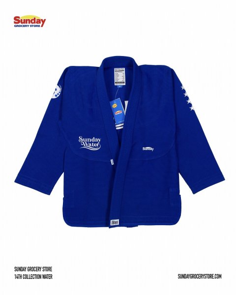 Photo1: SUNDAY GROCERY STORE Jiu Jitsu Gi Water Blue (1)