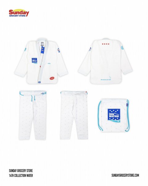 Photo14: SUNDAY GROCERY STORE Jiu Jitsu Gi Water White (14)