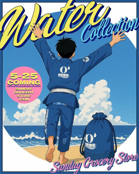 Photo17: SUNDAY GROCERY STORE Jiu Jitsu Gi Water Blue (17)