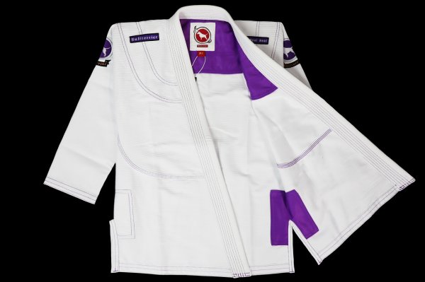 Photo2: BULLTERRIER Ladies Jiu Jitsu Gi SOFT LIGHT White (2)