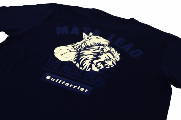 Photo4: BULL TERRIER T-Shirt MATA LEAO Navy (4)