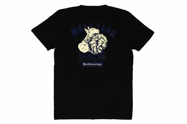 Photo2: BULL TERRIER T-Shirt MATA LEAO Black (2)