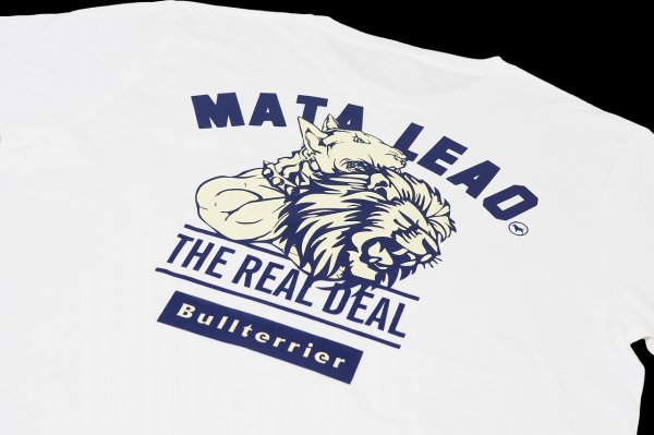 Photo4: BULL TERRIER T-Shirt MATA LEAO White (4)