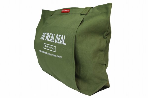 Photo2: BULL TERRIER Training TOTE Bag Army Green (2)