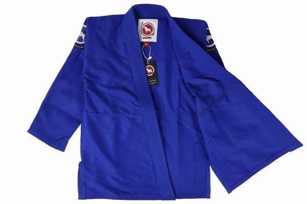 Photo2: BULLTERRIER Kids Jiu Jitsu Gi BASIC Blue (2)