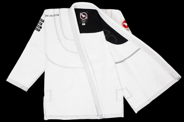 Photo2: BULLTERRIER x BONSAI Jiu Jitsu Gi COMP White (2)