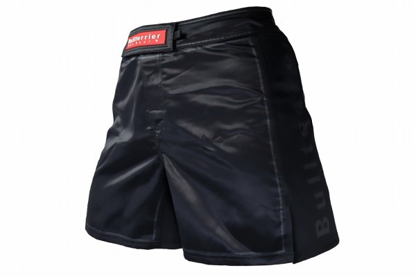 Photo1: BULL TERRIER Fight Shorts RANK 3.0 Black (1)