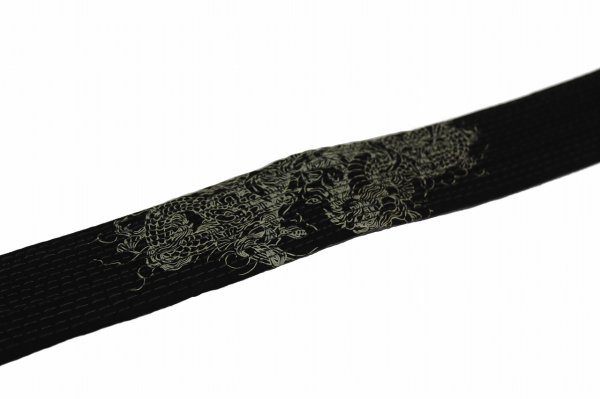 Photo2: BULLTERRIER Jiu Jitsu Belt FUHAI SPECIAL EDITION Black (2)