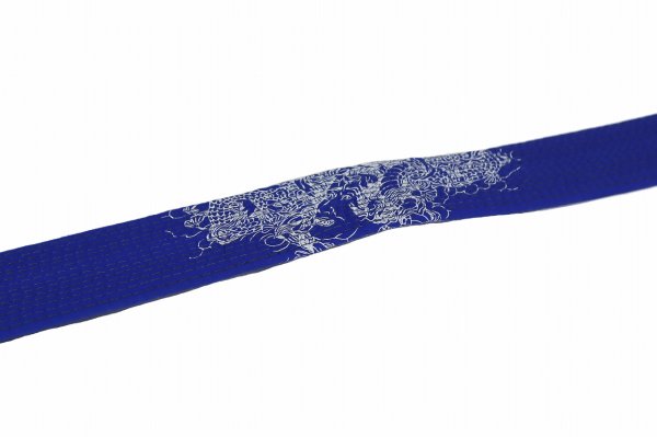Photo2: BULLTERRIER Jiu Jitsu Belt FUHAI SPECIAL EDITION Blue (2)