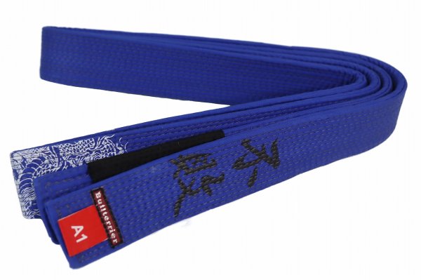 Photo1: BULLTERRIER Jiu Jitsu Belt FUHAI SPECIAL EDITION Blue (1)