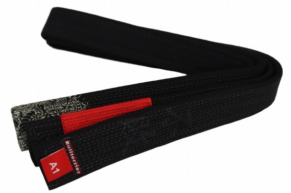 Photo1: BULLTERRIER Jiu Jitsu Belt FUHAI SPECIAL EDITION Black (1)