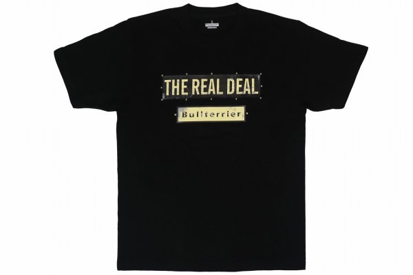 Photo1: BULL TERRIER T-Shirts STEEL LOGO Black (1)