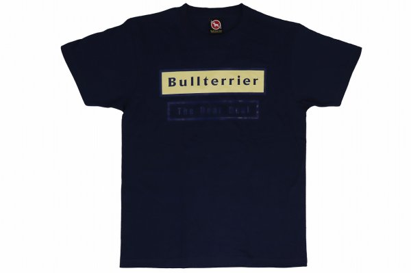 Photo1: BULL TERRIER T-Shirt WBOX Navy/Beige (1)