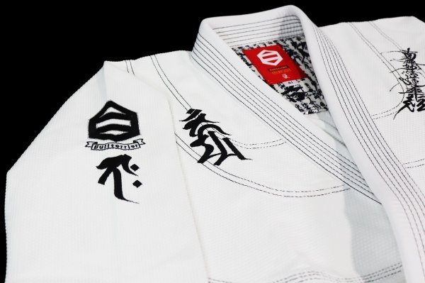 Photo6: BULLTERRIER Jiu Jitsu Gi SAZEN R White (6)